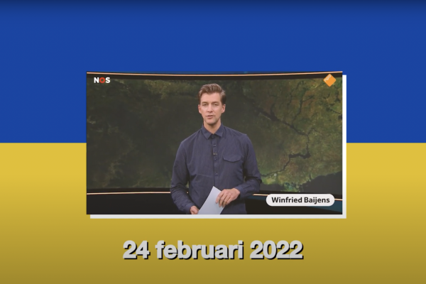 Screenshot video over de oorlog in Oekraïne